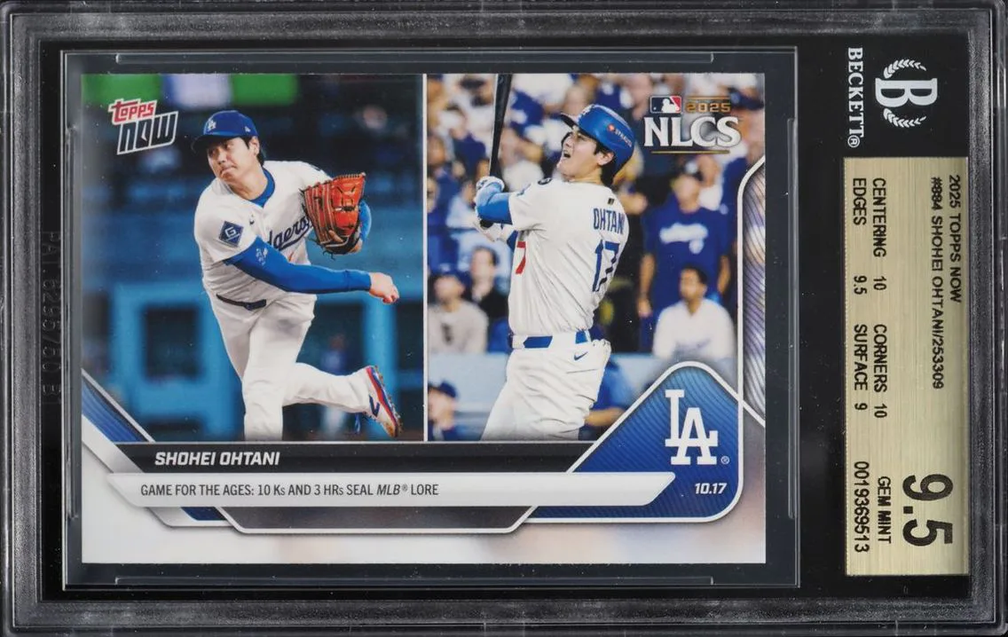 2025 Topps Now Shohei Ohtani #884 BGS 9.5 GEM MINT