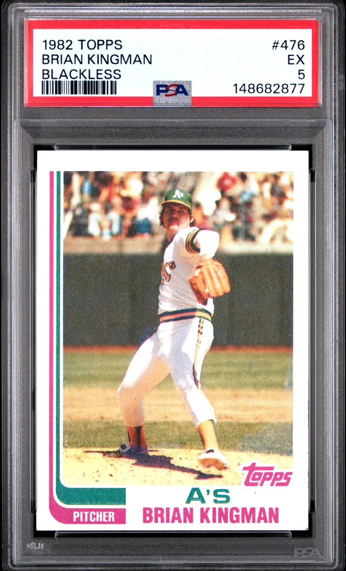 1982 #476 Brian Kingman PSA 5 Topps