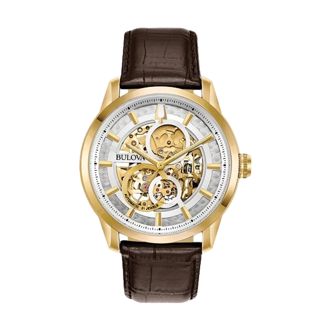Bulova Sutton 43mm - Silver and Gold-Tone Skeleton