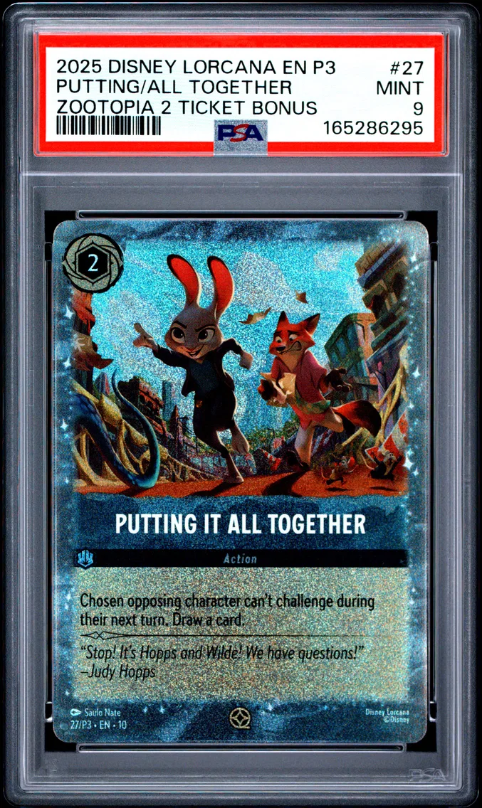 2025 #27 Putting It All Together PSA 9 Disney Lorcana EN P3-Promo