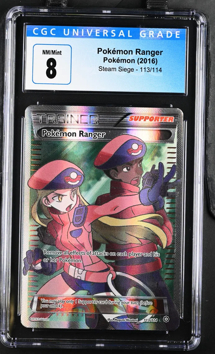 2016 #113 Pokemon Ranger CGC 8 Steam Siege - English