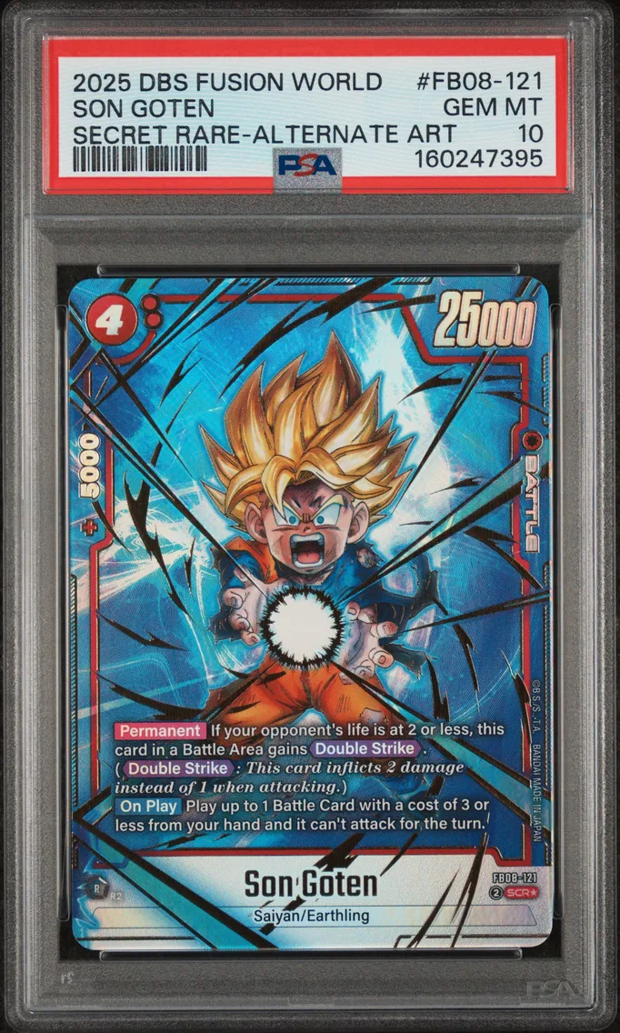 2025 #FB08-121 Son Goten PSA 10 Dragon Ball Super Card Game Fusion World Saiyan's Pride