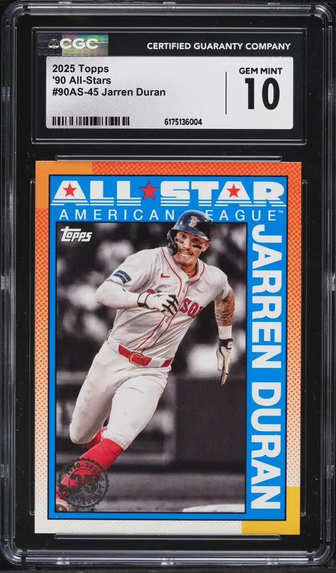 2025 Topps '90 All-Stars Jarren Duran #90AS-45 CGC 10 GEM MINT