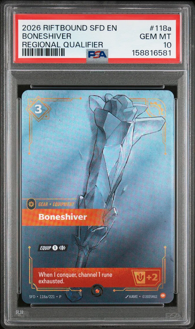 2026 #118a Boneshiver PSA 10 Riftbound: League of Legends Sfd-Spiritforged