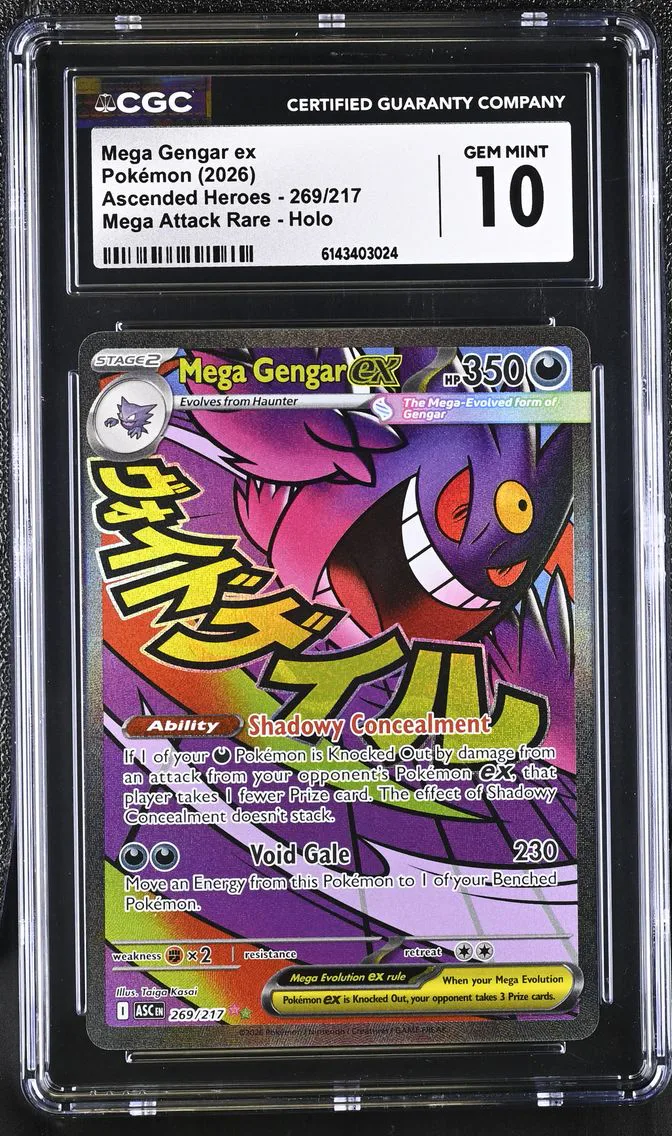 2026 #269 Mega Gengar ex CGC 10 Ascended Heroes - ASC EN - English