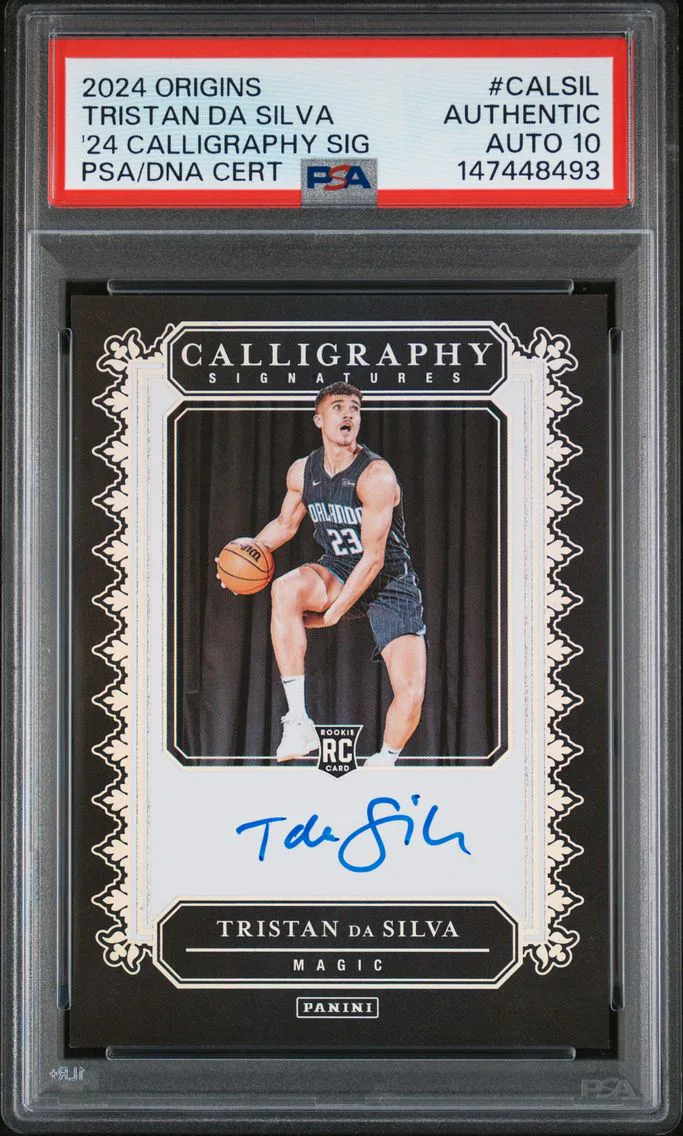 2024 #CALSIL Tristan DA Silva PSA Panini Origins 2024 Calligraphy Signatures