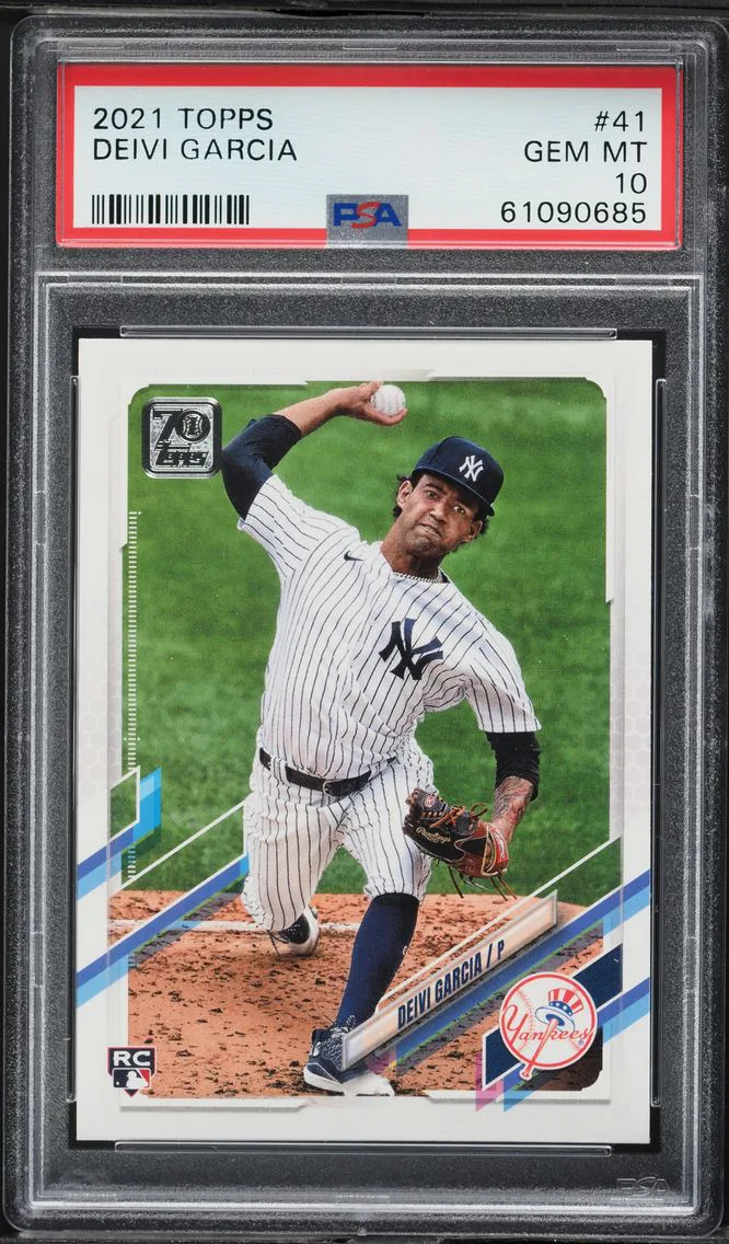 2021 #41 Deivi Garcia PSA 10 Topps Baseball