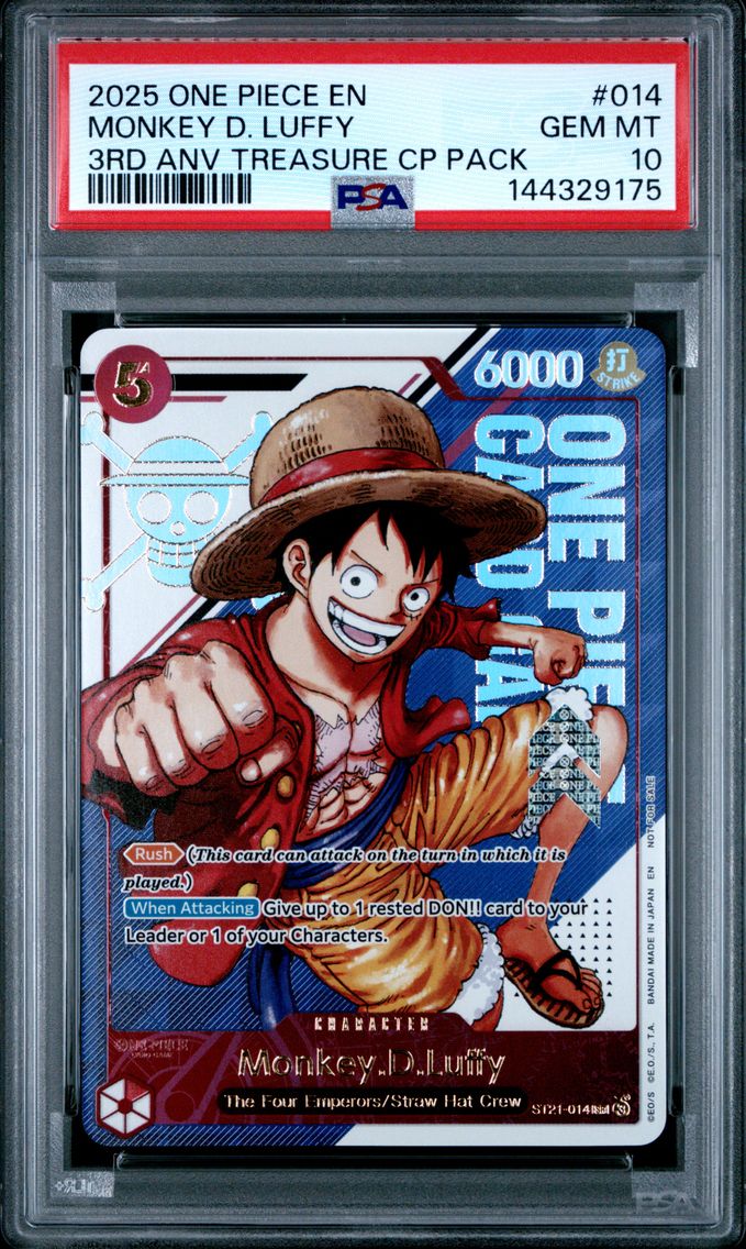 2025 #014 Monkey D. Luffy PSA 10