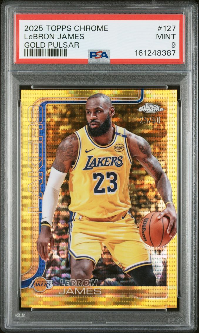 2025 #127 LeBron James PSA 9 Top