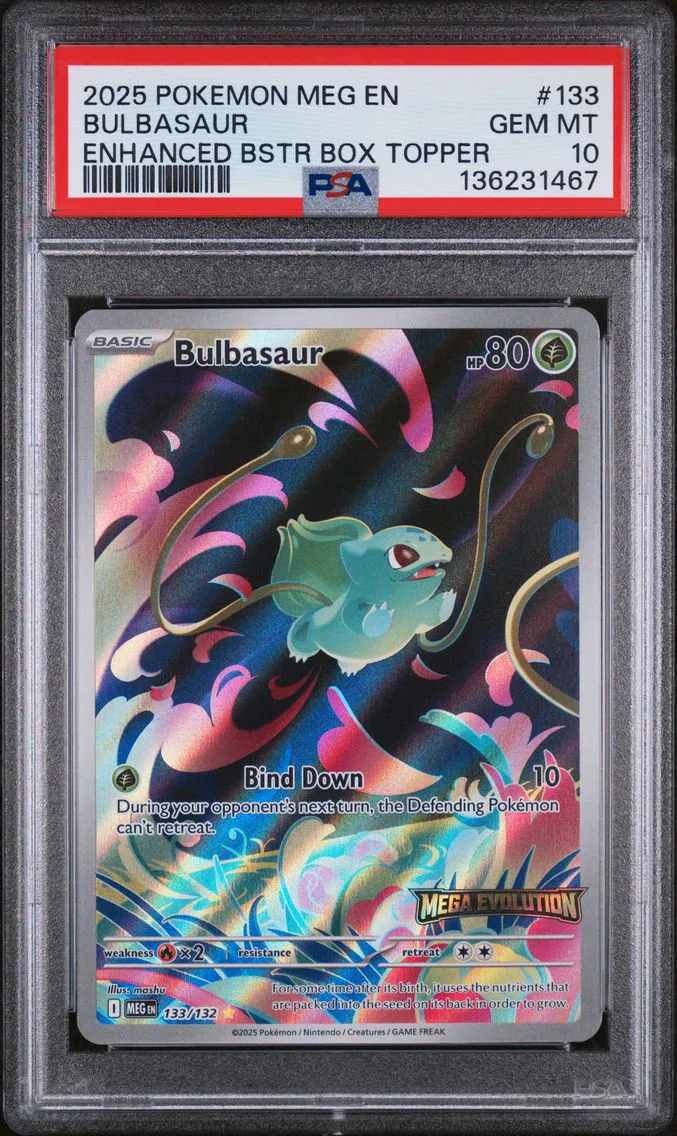 2025 #133 Bulbasaur PSA 10 Meg E