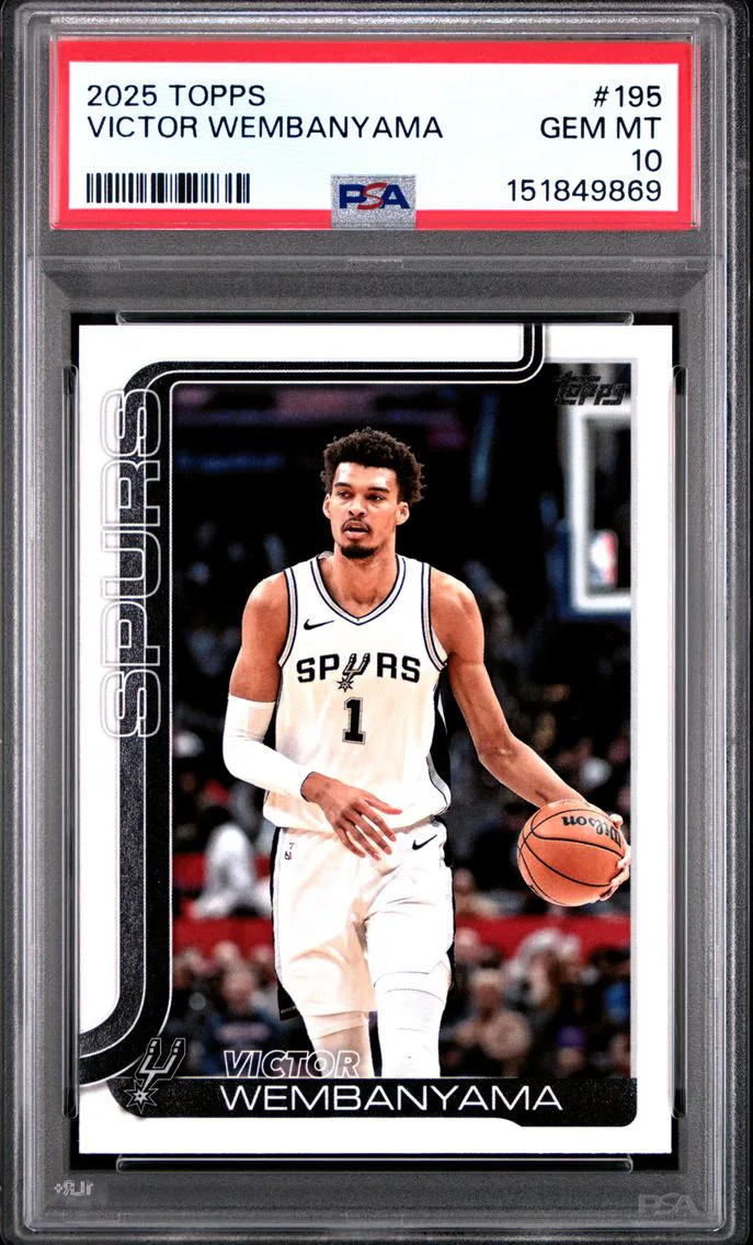 2025 #195 Victor Wembanyama PSA 10 Topps