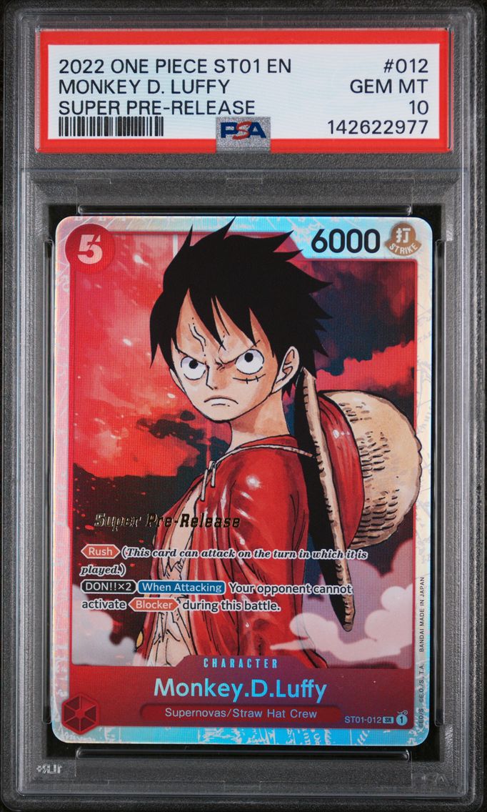 2022 #012 Monkey D. Luffy PSA 10 One Piece Starter Deck ST01-Straw Hat Crew
