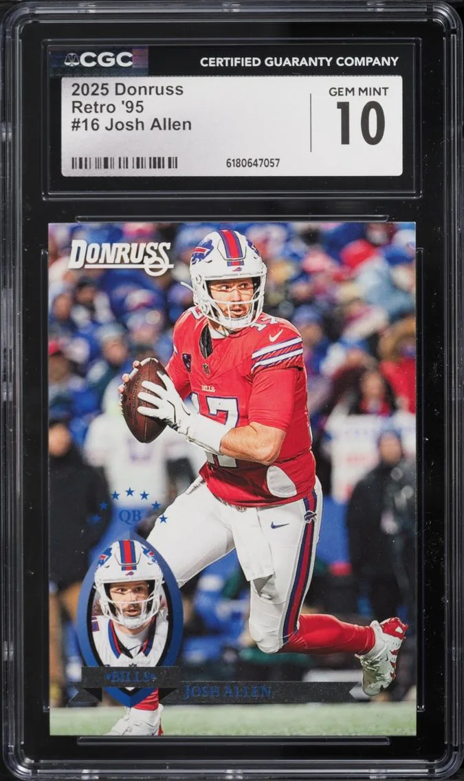 2025 Donruss Retro '95 Josh Allen #16 CGC 10 GEM MINT