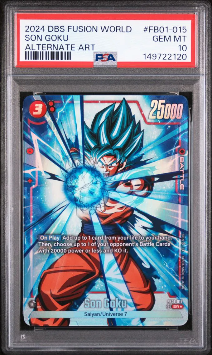 2024 #FB01-015 Son Goku PSA 10 Dragon Ball Super Card Game Fusion World Awakened Pulse