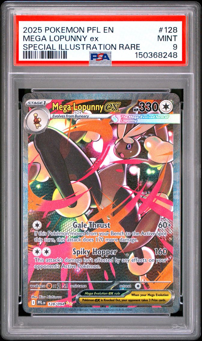 2025 #128 Mega Lopunny EX PSA 9 