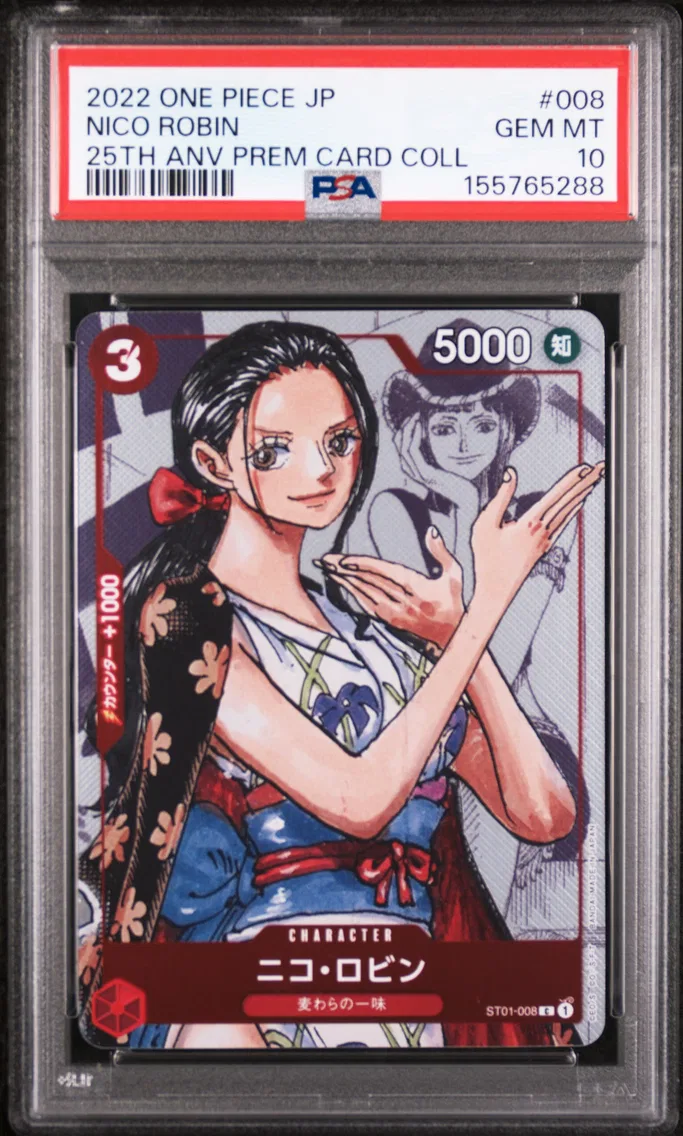 2022 #008 Nico Robin PSA 10 One Piece Japanese 25th Anniversary Premium Card Collection