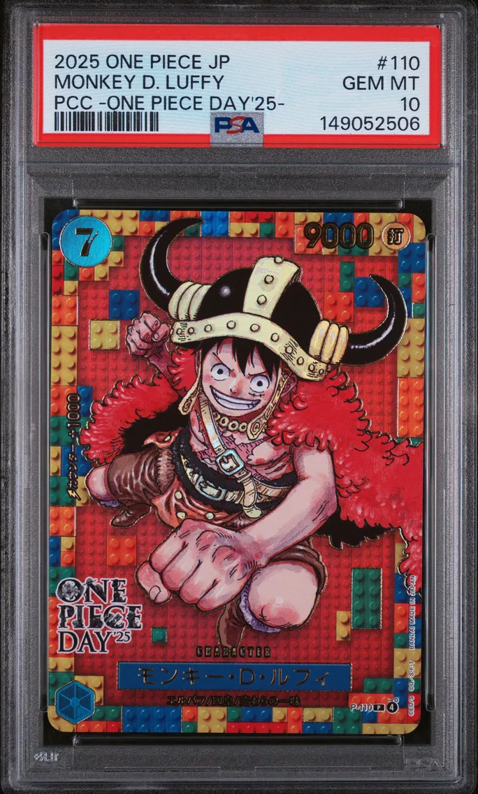 2025 #110 Monkey D. Luffy PSA 10 One Piece Japanese Premium Card Collection -One Piece Day'25-