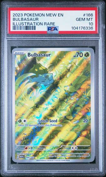 2023 #166 Bulbasaur PSA 10 Mew EN-151 Pokemon