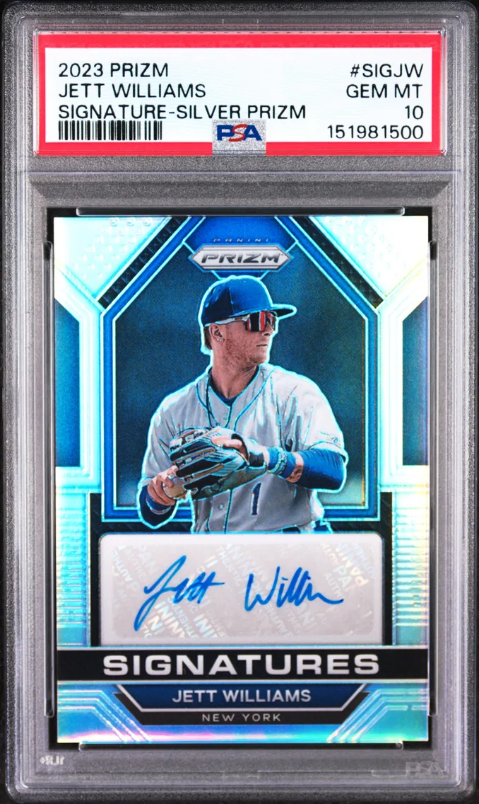 2023 #SIGJW Jett Williams PSA 10 Panini Prizm Signatures