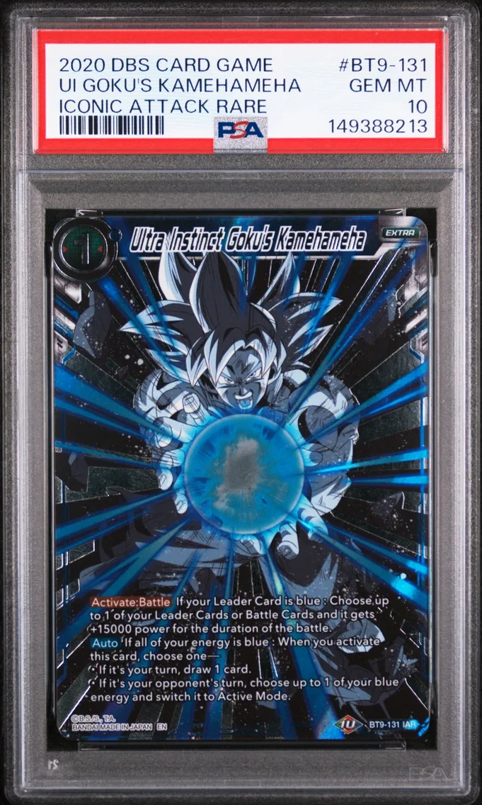 2020 #BT9-131 Ultra Instinct Goku's Kamehameha PSA 10 Dragon Ball Super Card Game Series 9 Universal Onslaught