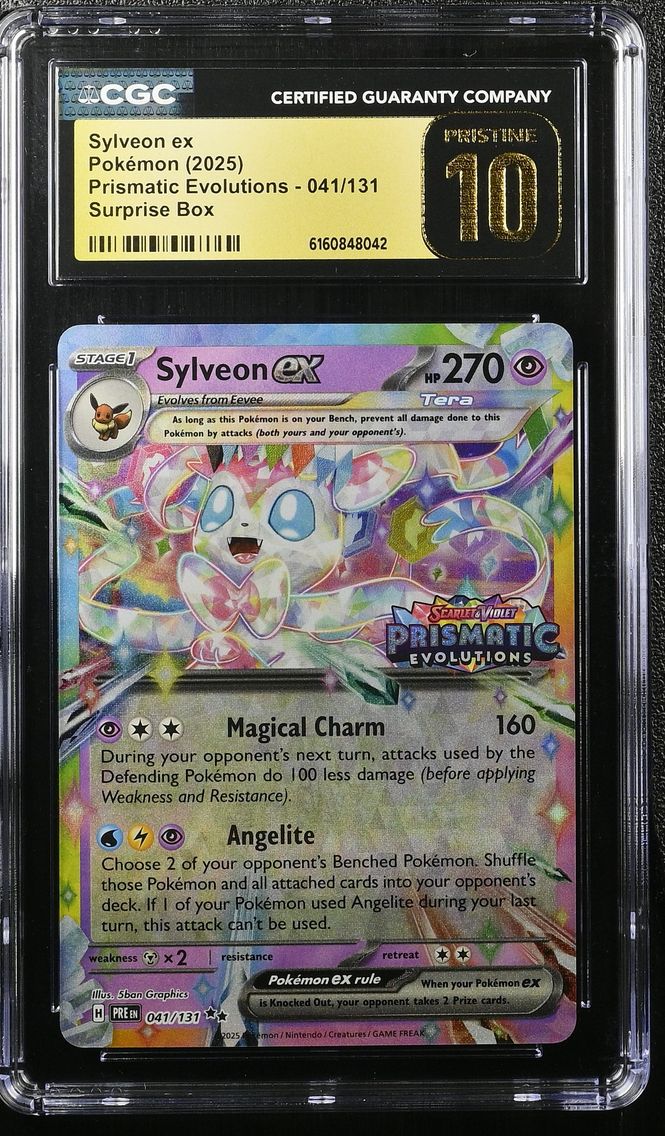 2025 #041 Sylveon ex CGC 10 Pris