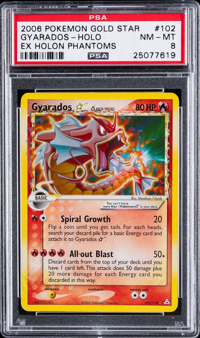 2006 #102 Gyarados-Holo PSA 8 EX