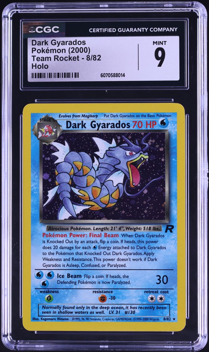 2000 #8 Dark Gyarados-Holo CGC 9 Rocket Pokemon