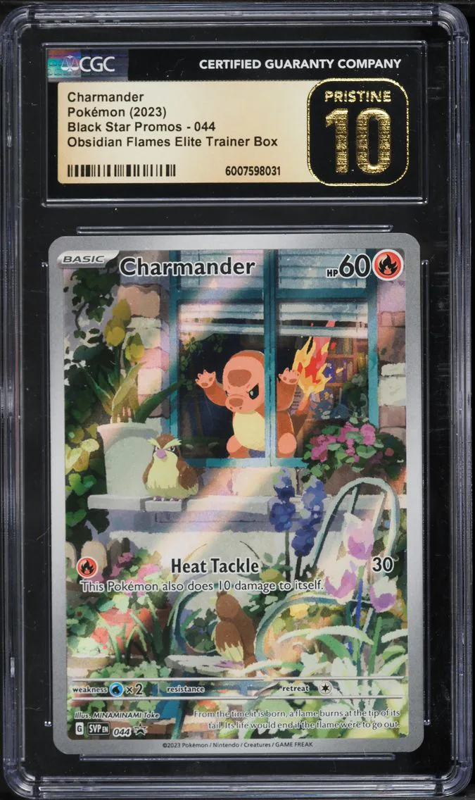 2023 #044 Charmander CGC 10 Pristine Svp EN-SV Black Star Promo Pokemon