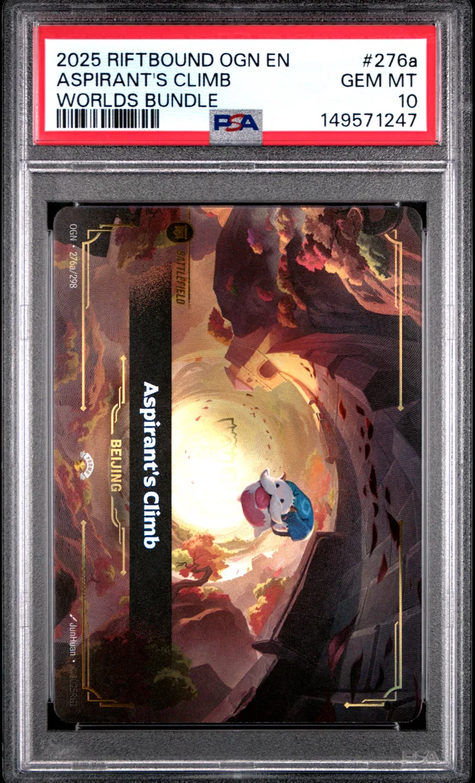2025 #276a Aspirant's Climb PSA 10 Riftbound: League of Legends Ogn-Origins