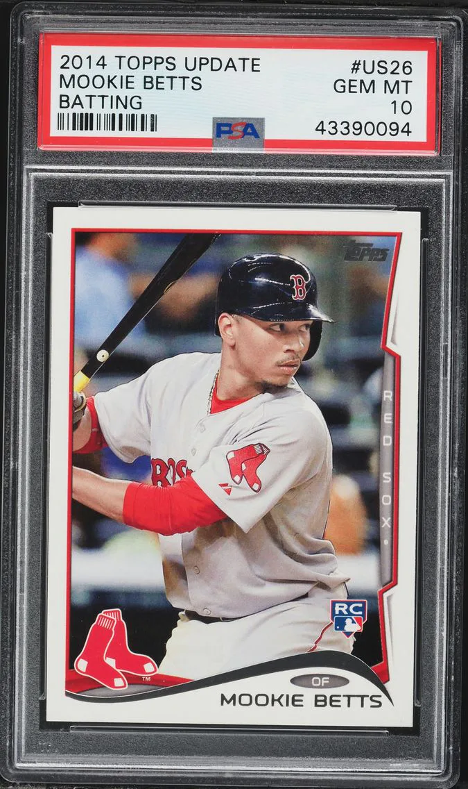 2014 #US26 Mookie Betts PSA 10 Topps Update Baseball