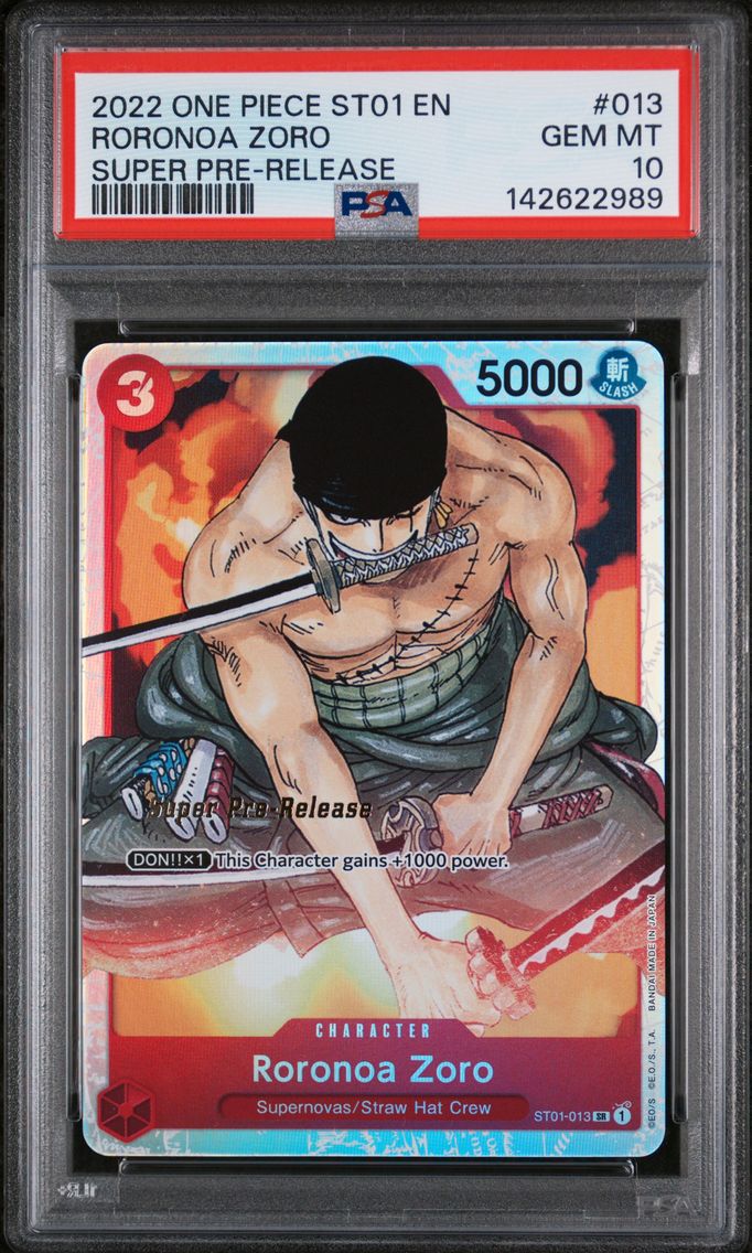 2022 #013 Roronoa Zoro PSA 10 One Piece Starter Deck ST01-Straw Hat Crew