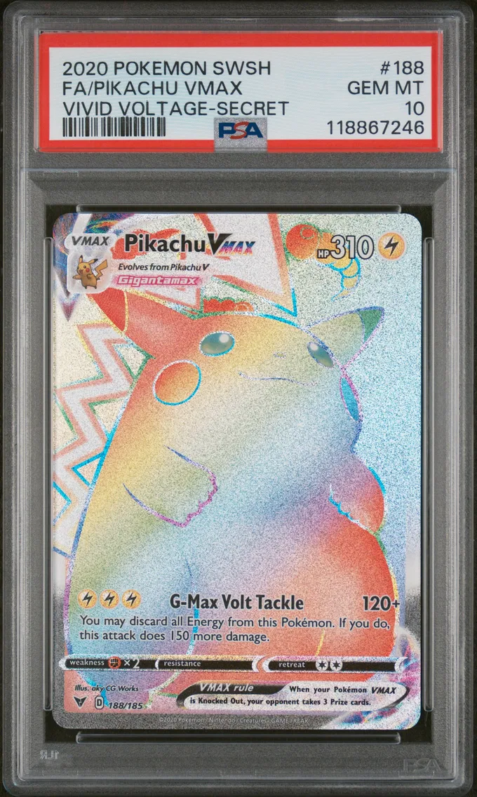 2020 #188 Full Art/Pikachu Vmax 