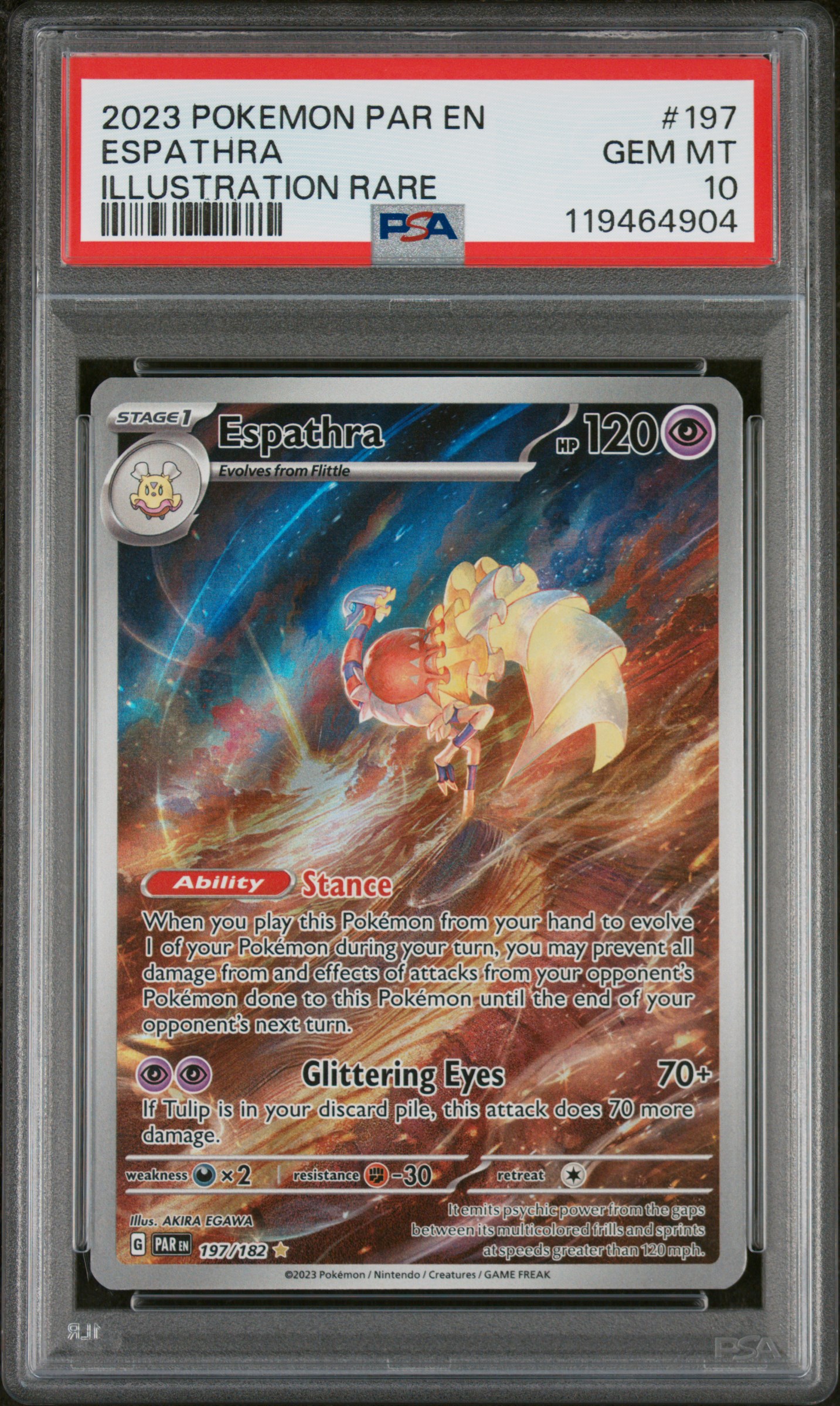 2023 #197 Espathra PSA 10 Par En-Paradox Rift