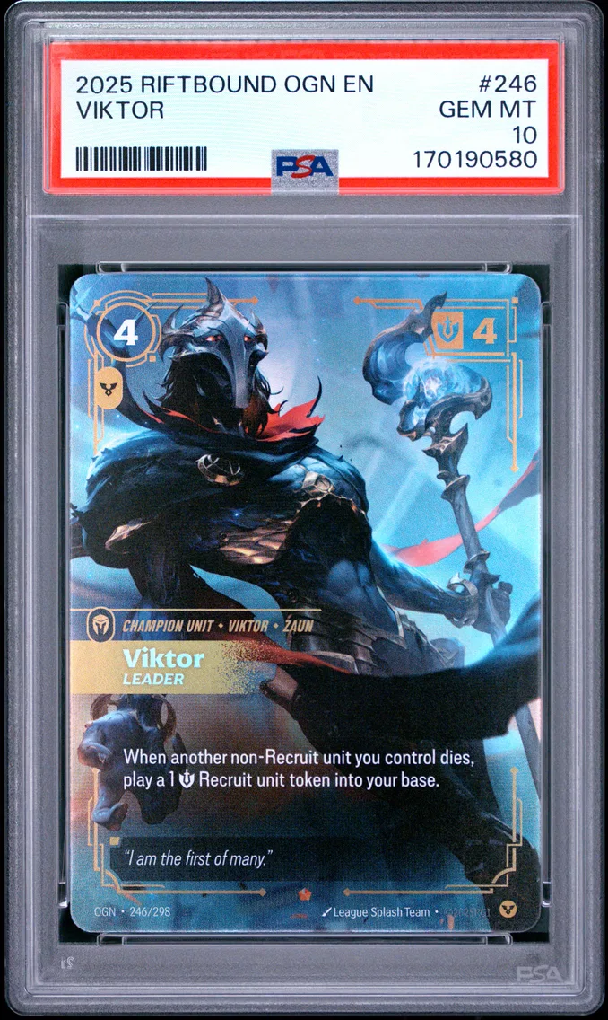 2025 #246 Viktor - Leader PSA 10 Riftbound: League of Legends Ogn-Origins