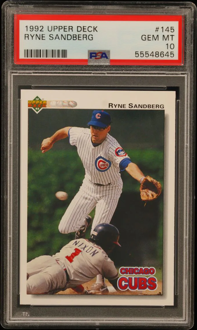 1992 #145 Ryne Sandberg PSA 10 Upper Deck
