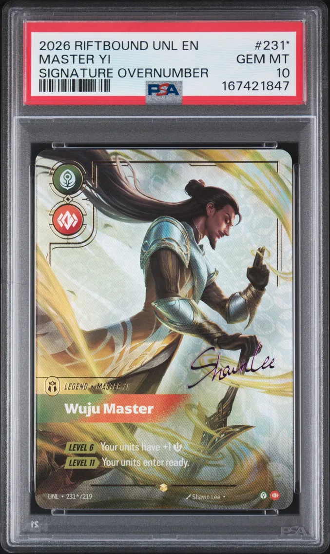 2026 #231* Master YI - Wuju Master PSA 10 Riftbound: League of Legends Unl-Unleashed