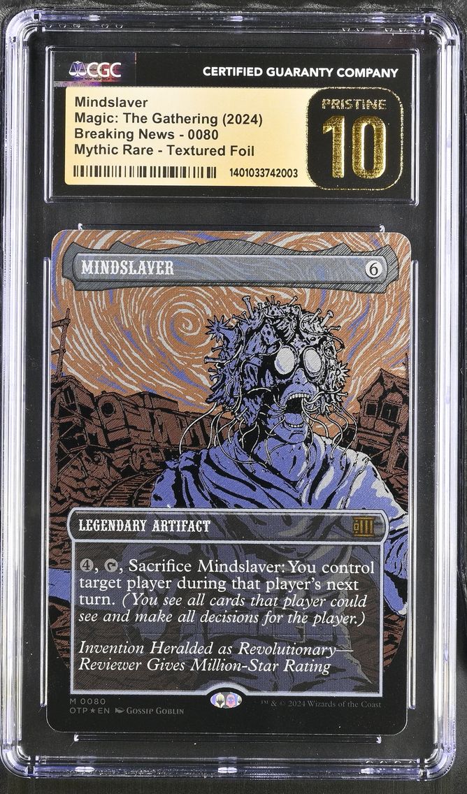 2024 #80 Textured Foil Mindslaver CGC 10 Magic The Gathering MTG Breaking News