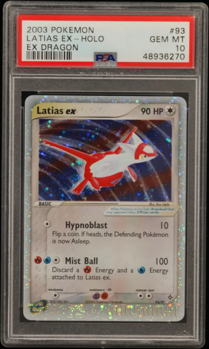 2003 #93 Latias EX-Holo PSA 10 EX Dragon