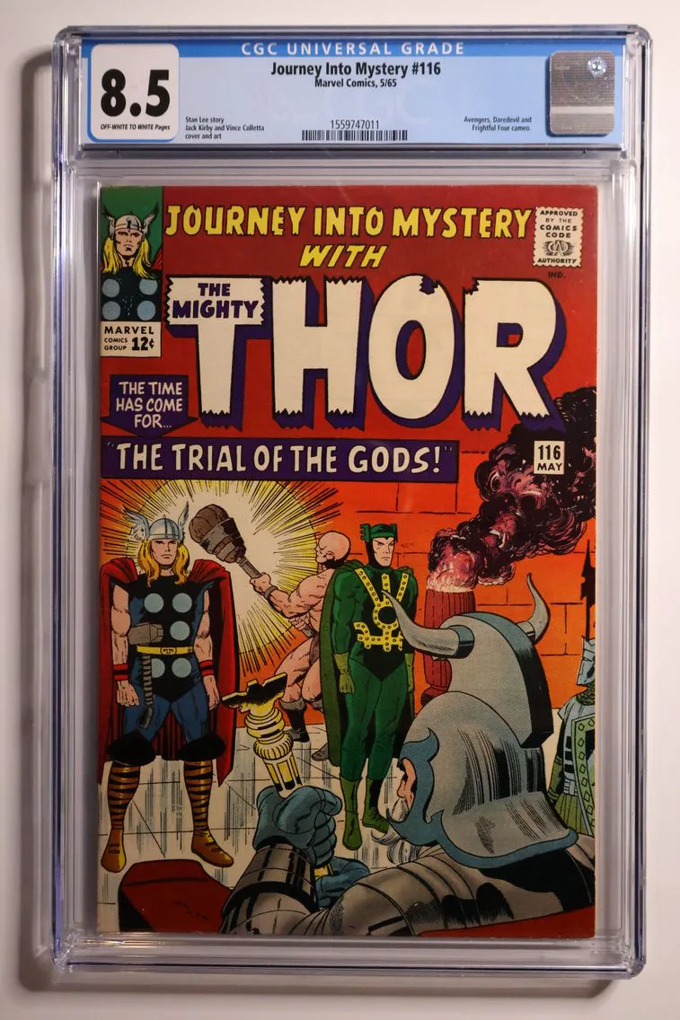 1965 Journey Into Mystery #116 CGC 8.5 Marvel Comics