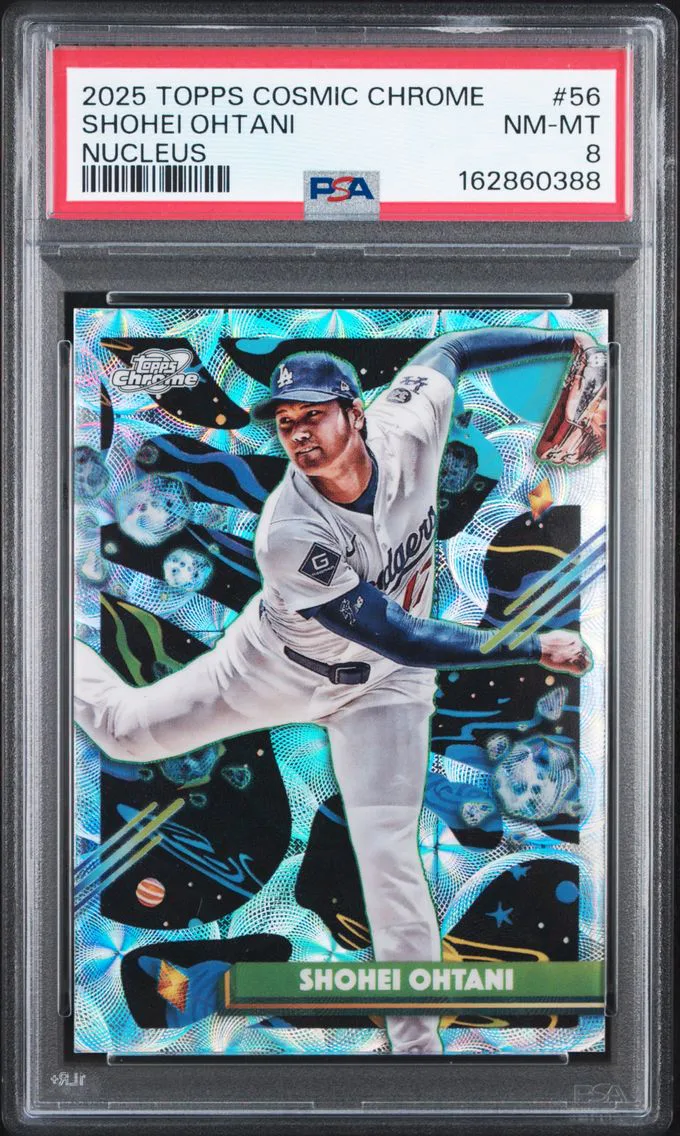 2025 #56 SHOHEI OHTANI PSA 8 Topps Cosmic Chrome