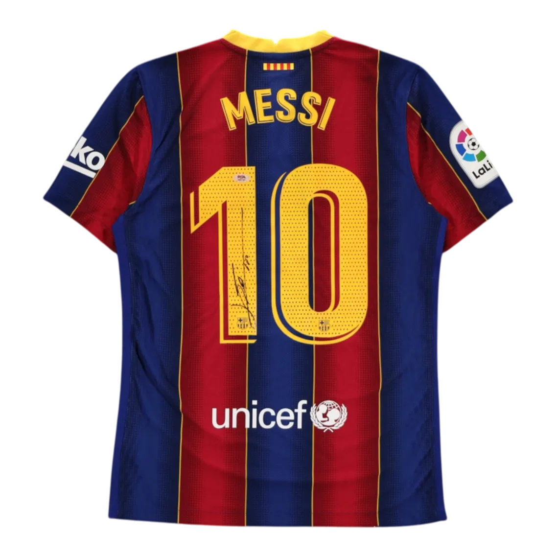 #NA Lionel Messi Signed Autographed FC Barcelona Jersey - PSA AUTH, LOA