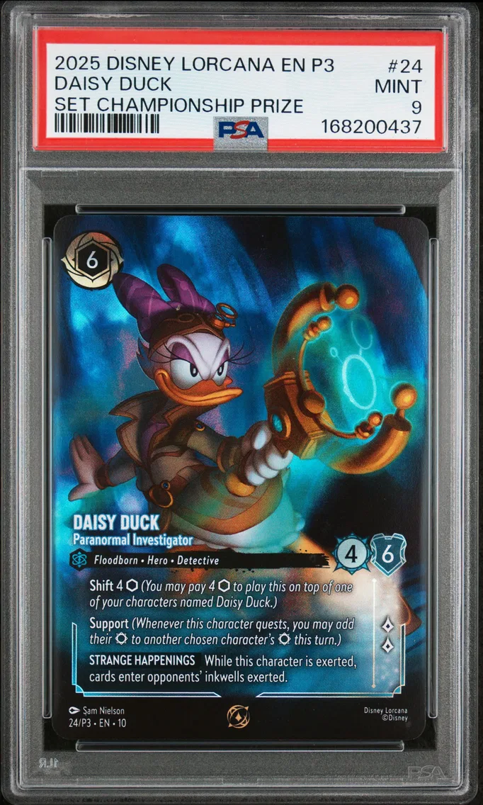 2025 #24 Daisy Duck - Paranormal Investigator PSA 9 Disney Lorcana EN P3-Promo