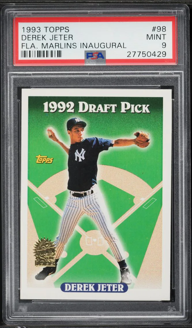 1993 #98 Derek Jeter PSA 9 Topps Baseball