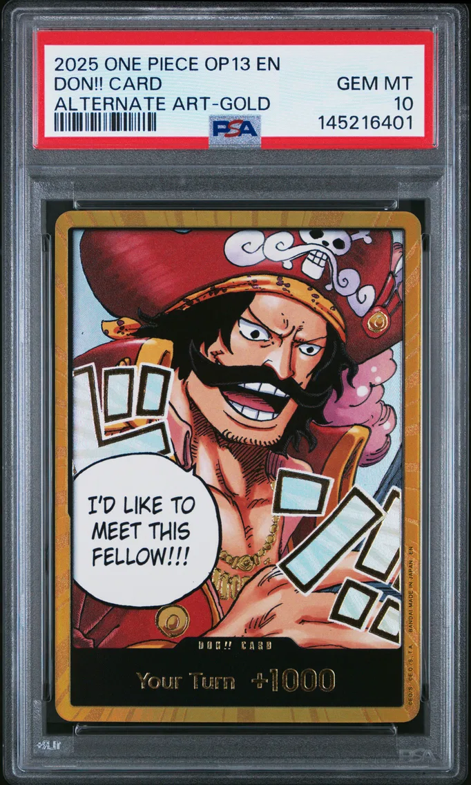 2025 #NA Don!! Card PSA 10 One Piece OP13-Carrying on His Will