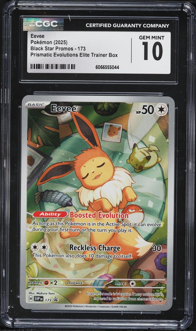 2025 #173 Eevee CGC 10 Svp EN-SV Black Star Promo Pokemon