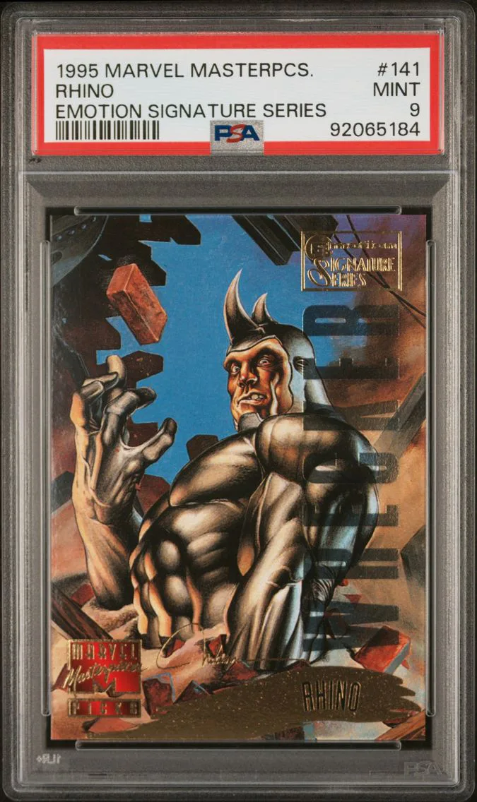 1995 #141 Rhino PSA 9 Marvel Masterpieces