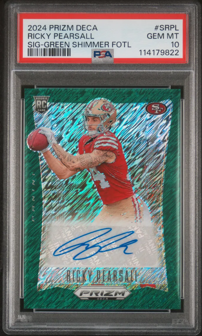 2024 #SRPL RICKY PEARSALL PSA 10 Panini Prizm Deca Signatures