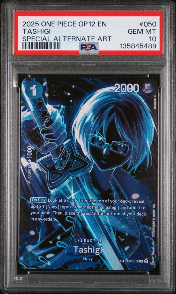 2025 #050 Tashigi PSA 10 One Piece OP12-Legacy of the Master