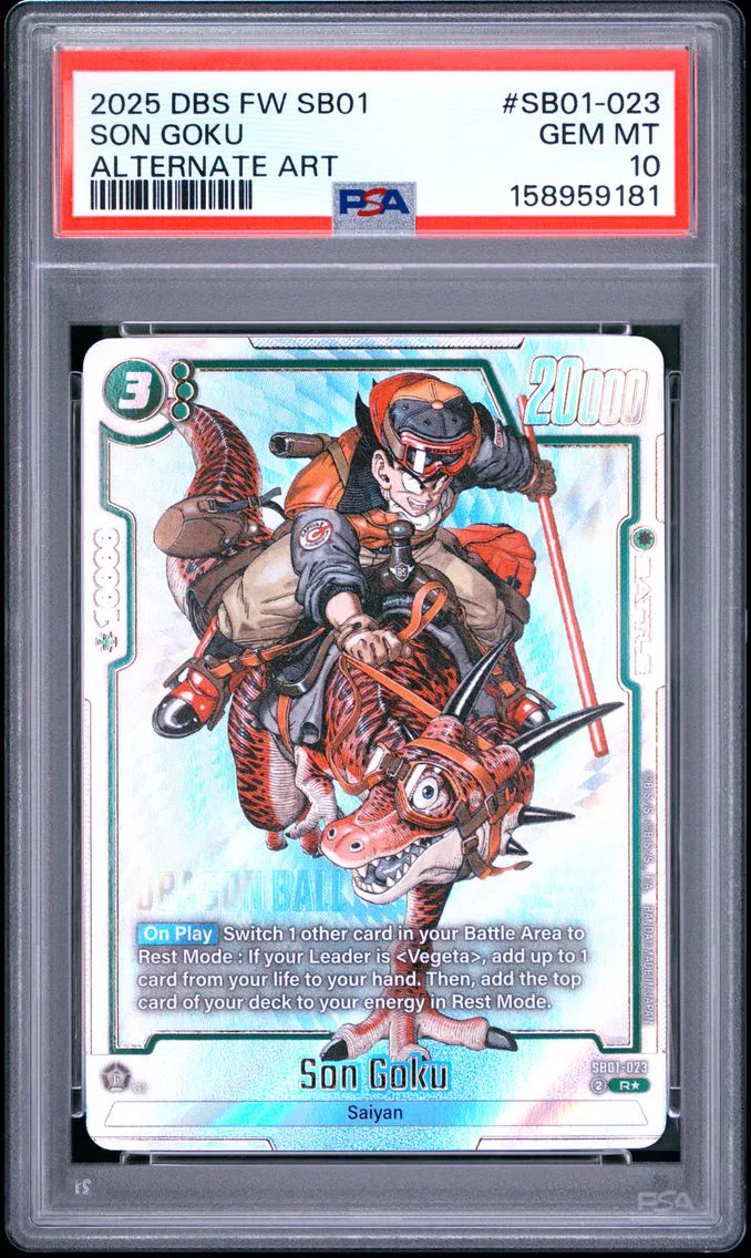 2025 #SB01-023 Son Goku PSA 10 Dragon Ball Super Card Game Fusion World Manga Booster 01