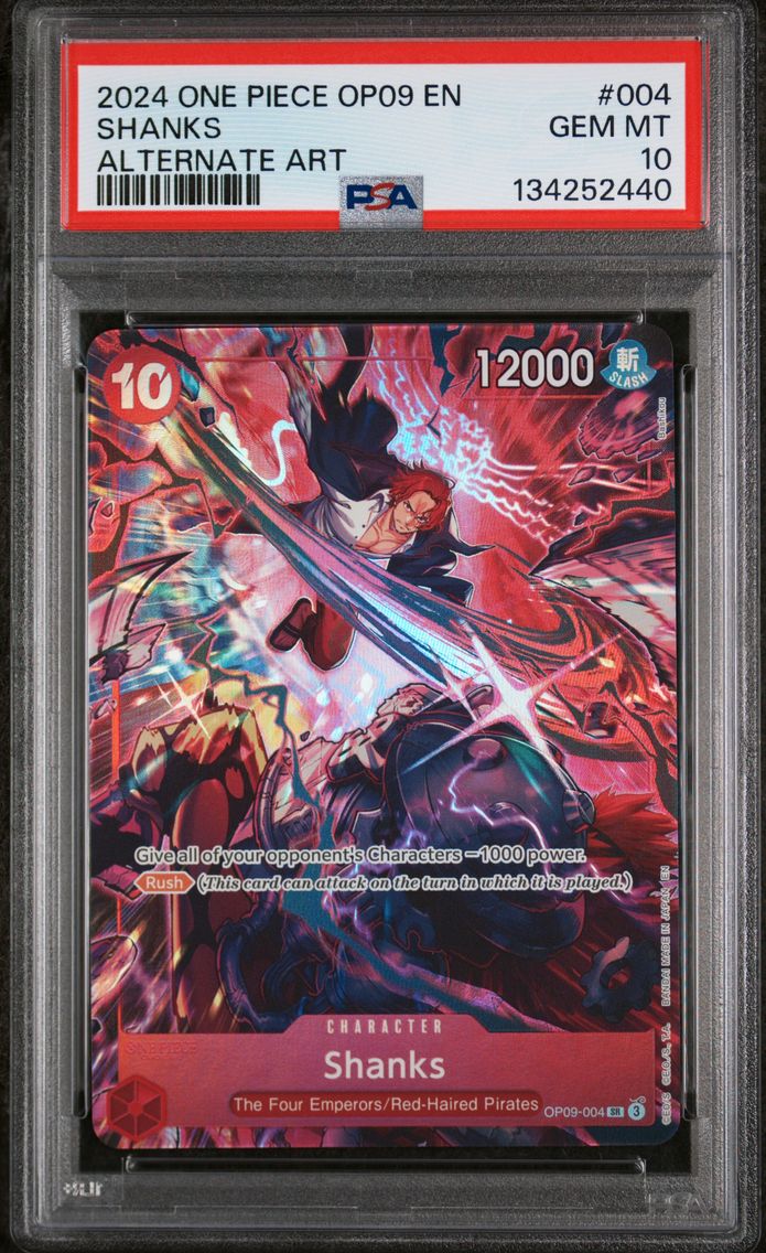2024 #004 Shanks PSA 10 OP09-Emperors in the New World One Piece